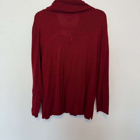 NWT Norton Womens Ruby Red Turtleneck Sweater Size 1X - Picture 4 of 7